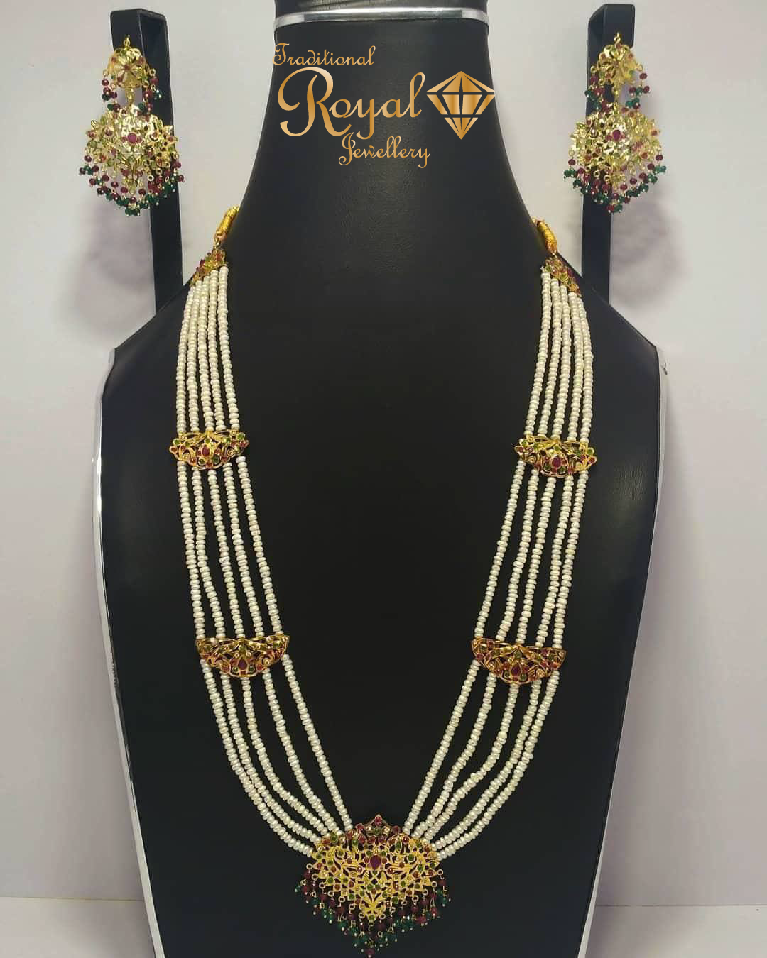 Mala Set with Ear Rings