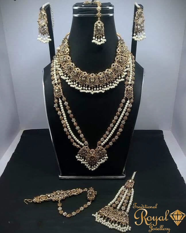 Amira Gold Plated  Bridal Set