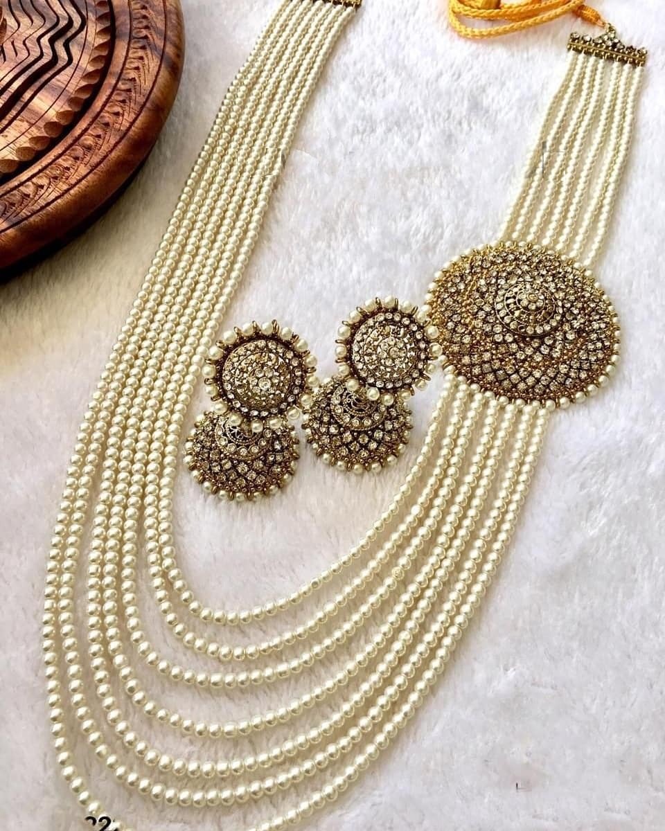 Fancy White Mala Set